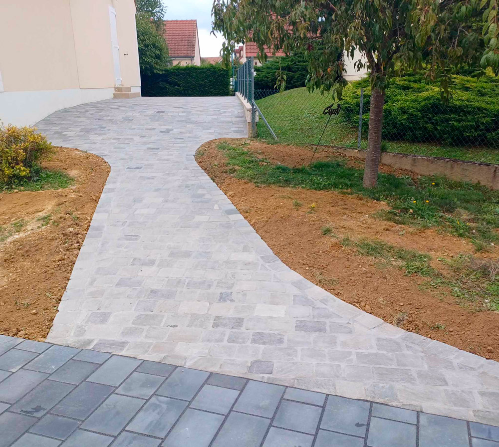 terrasse pavee amenagement exterieur bianchi appoigny