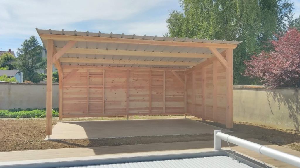 fourniture et pose auvent bois yonne 3